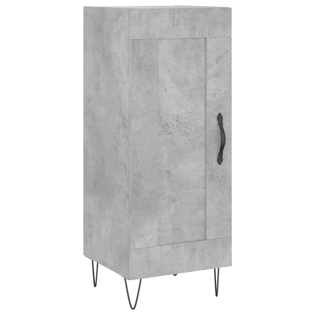 Skåp Betonggrå 34,5x34x180 cm