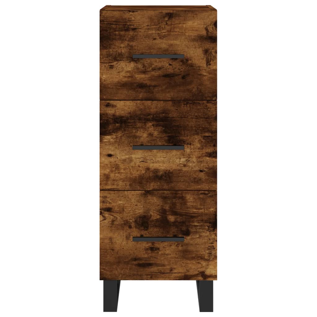 Skåp Rökfärgad Ek 34,5x34x180 cm