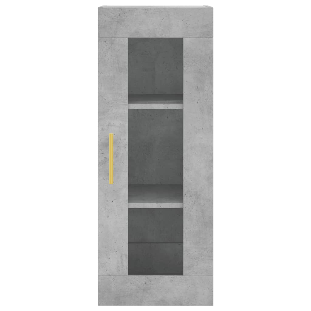 Skåp Betonggrå 34,5x34x180 cm