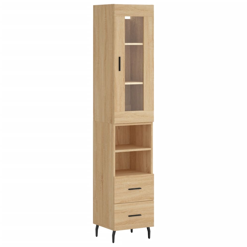Skåp Sonoma Ek 34,5x34x180 cm