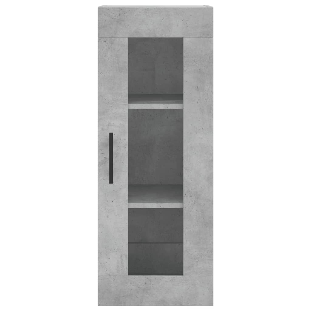 Skåp Betonggrå 34,5x34x180 cm