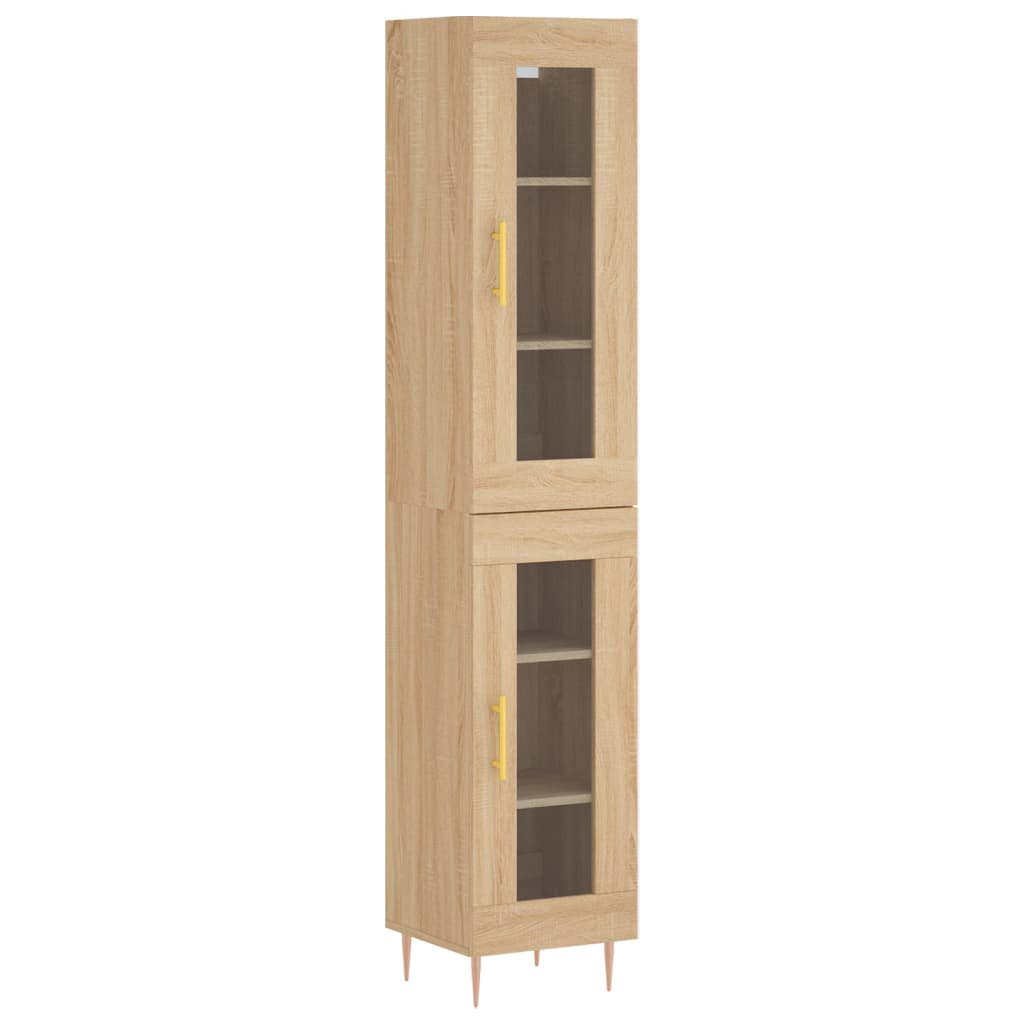 Skåp Sonoma Ek 34,5x34x180 cm