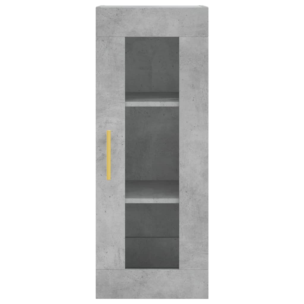 Skåp Betonggrå 34,5x34x180 cm