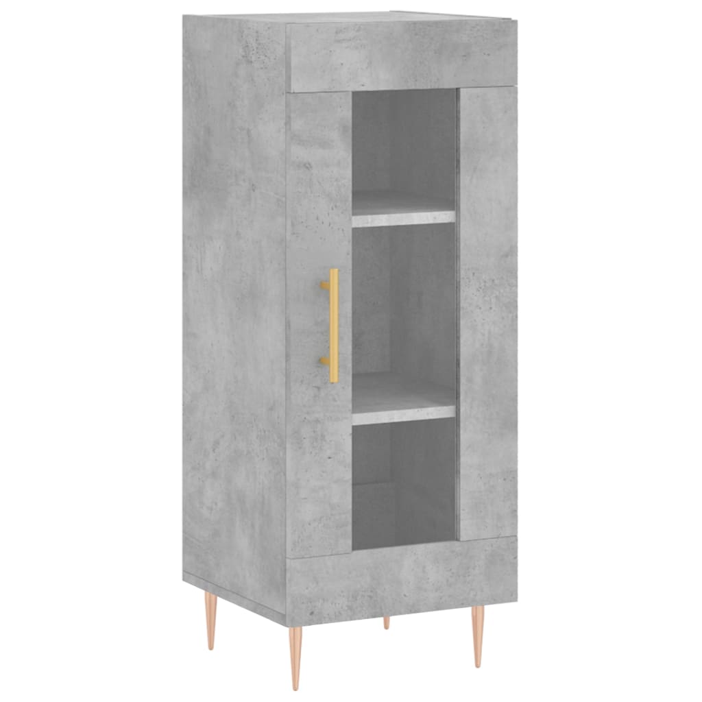 Skåp Betonggrå 34,5x34x180 cm