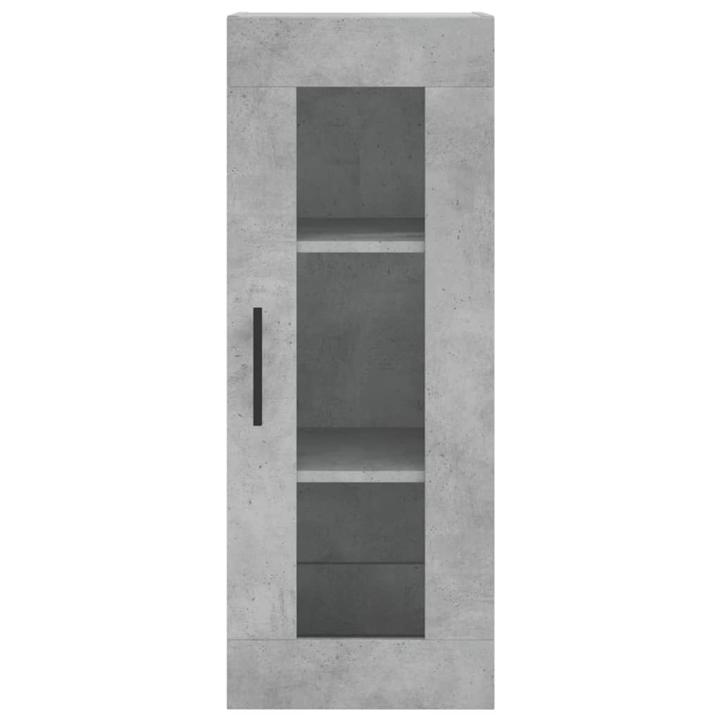 Skåp Betonggrå 34,5x34x180 cm