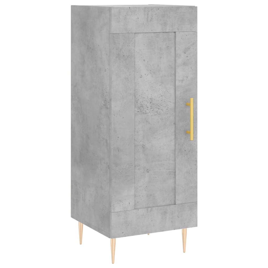 Skåp Betonggrå 34,5x34x180 cm