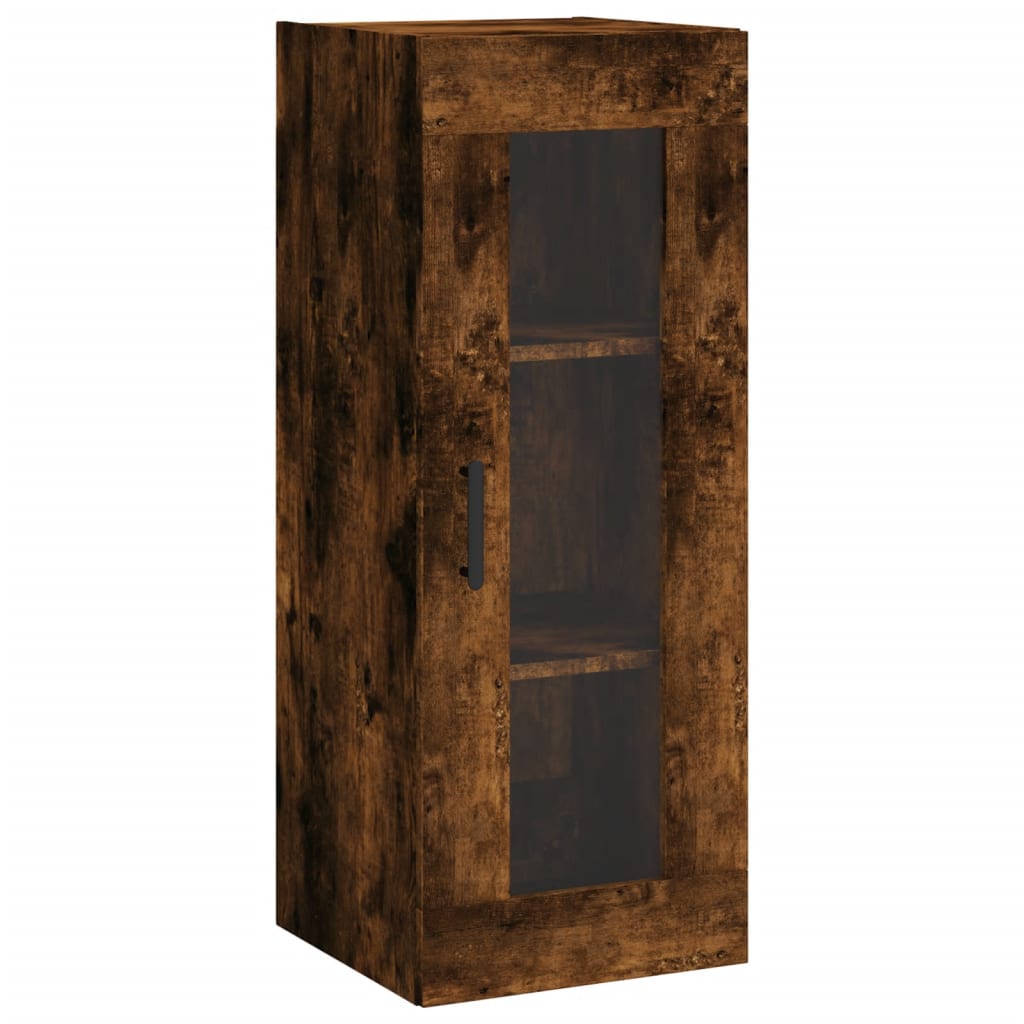Skåp Rökfärgad Ek 34,5x34x180 cm