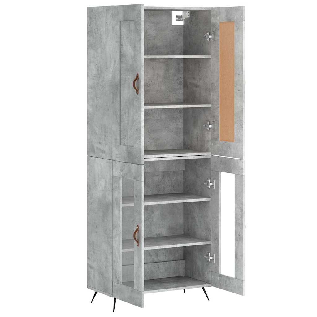 Skåp Betonggrå 69,5x34x180 cm