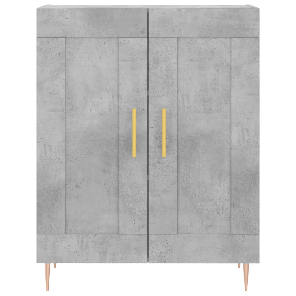 Skåp Betonggrå 69,5x34x180 cm
