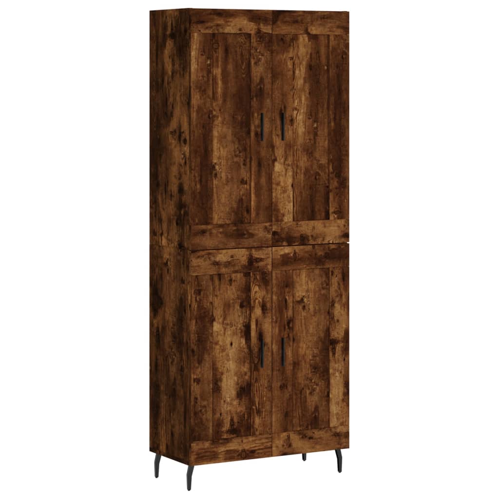 Skåp Rökfärgad Ek 69,5x34x180 cm
