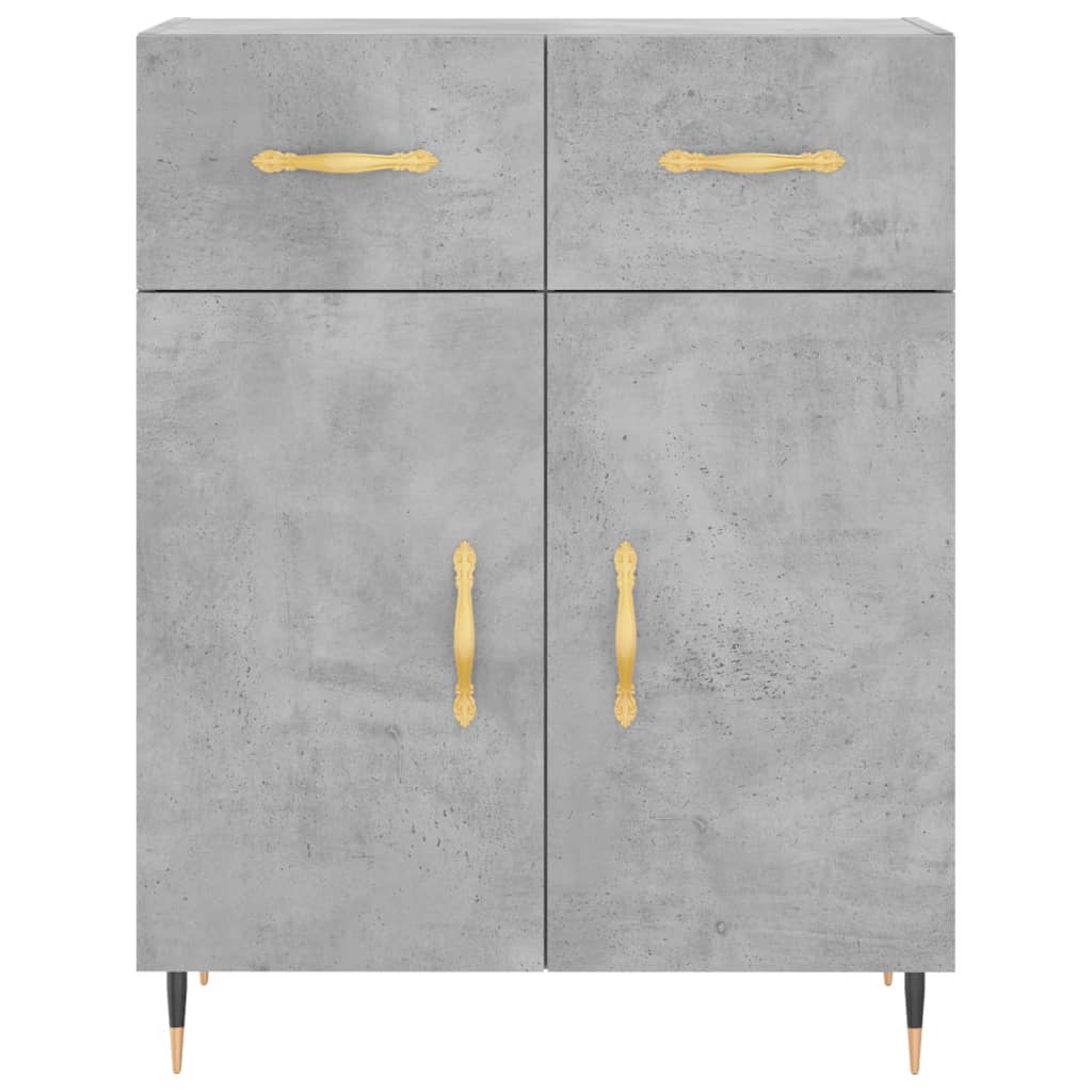 Skåp Betonggrå 69,5x34x180 cm