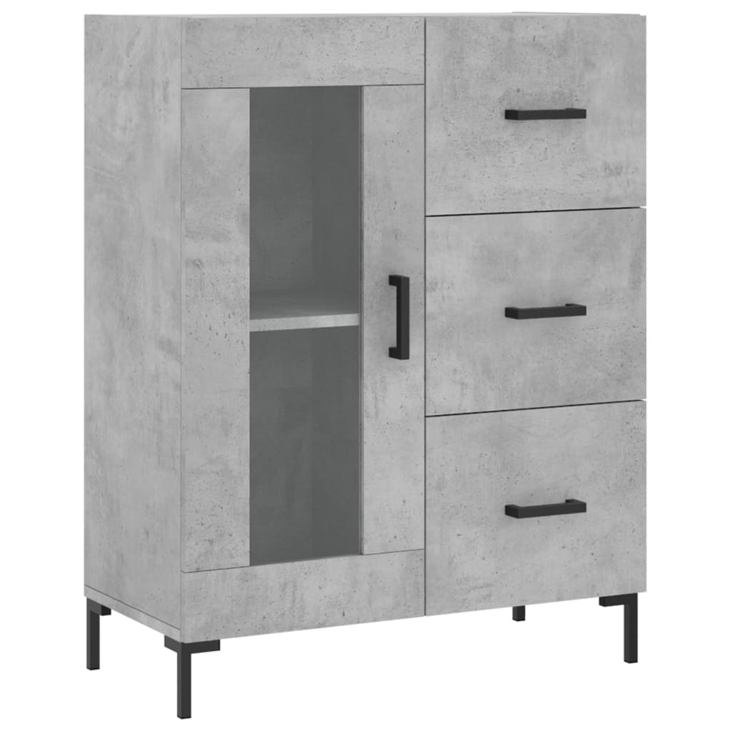 Skåp Betonggrå 69,5x34x180 cm