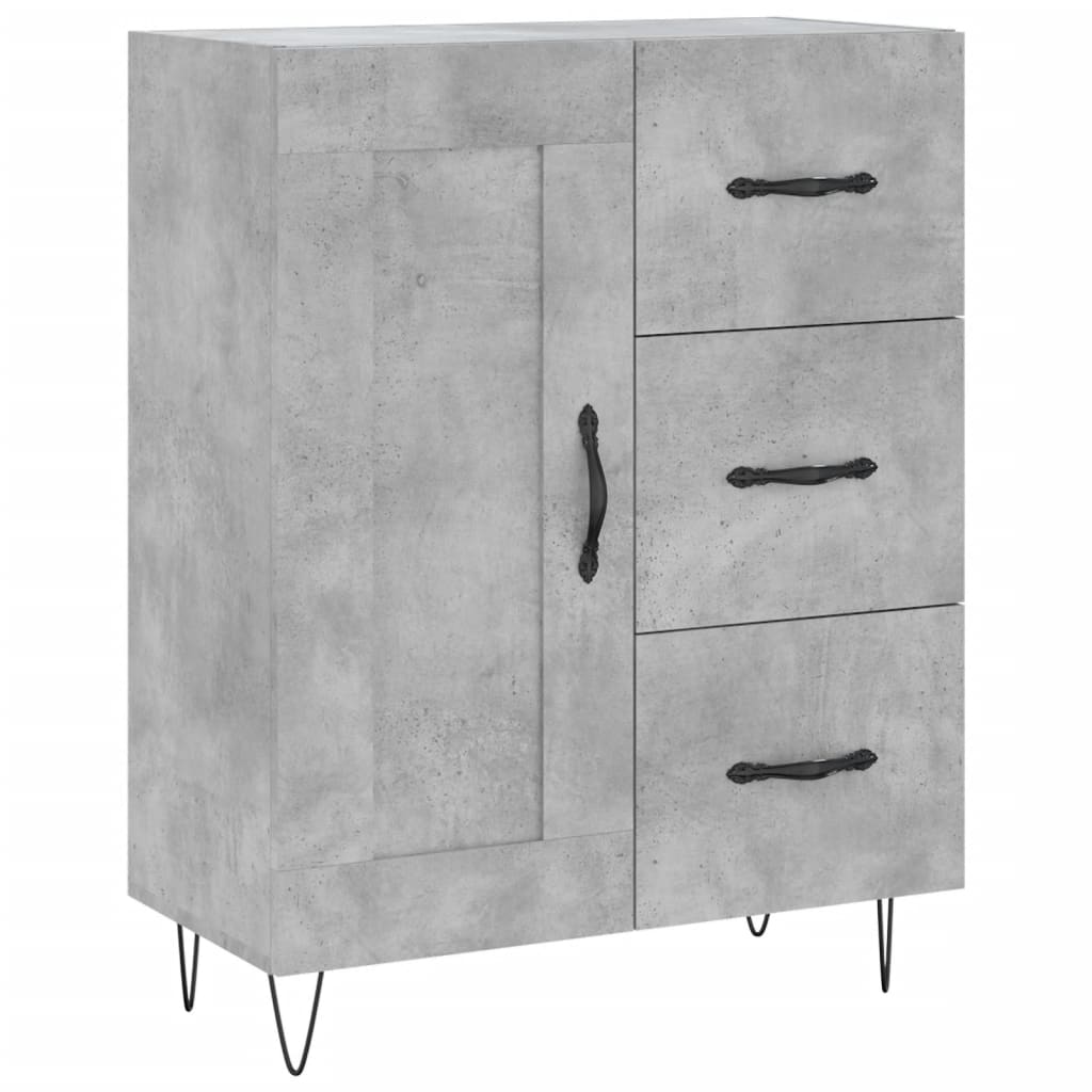 Skåp Betonggrå 69,5x34x180 cm
