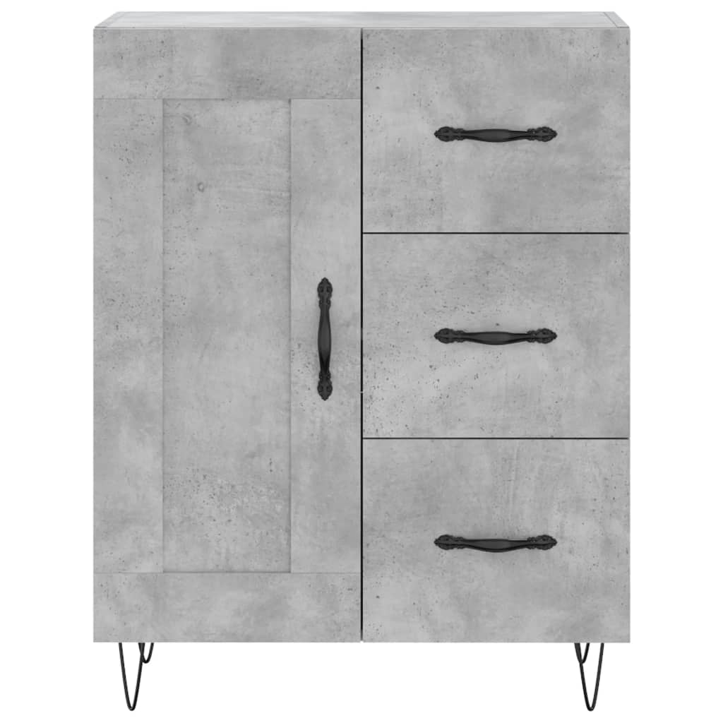 Skåp Betonggrå 69,5x34x180 cm