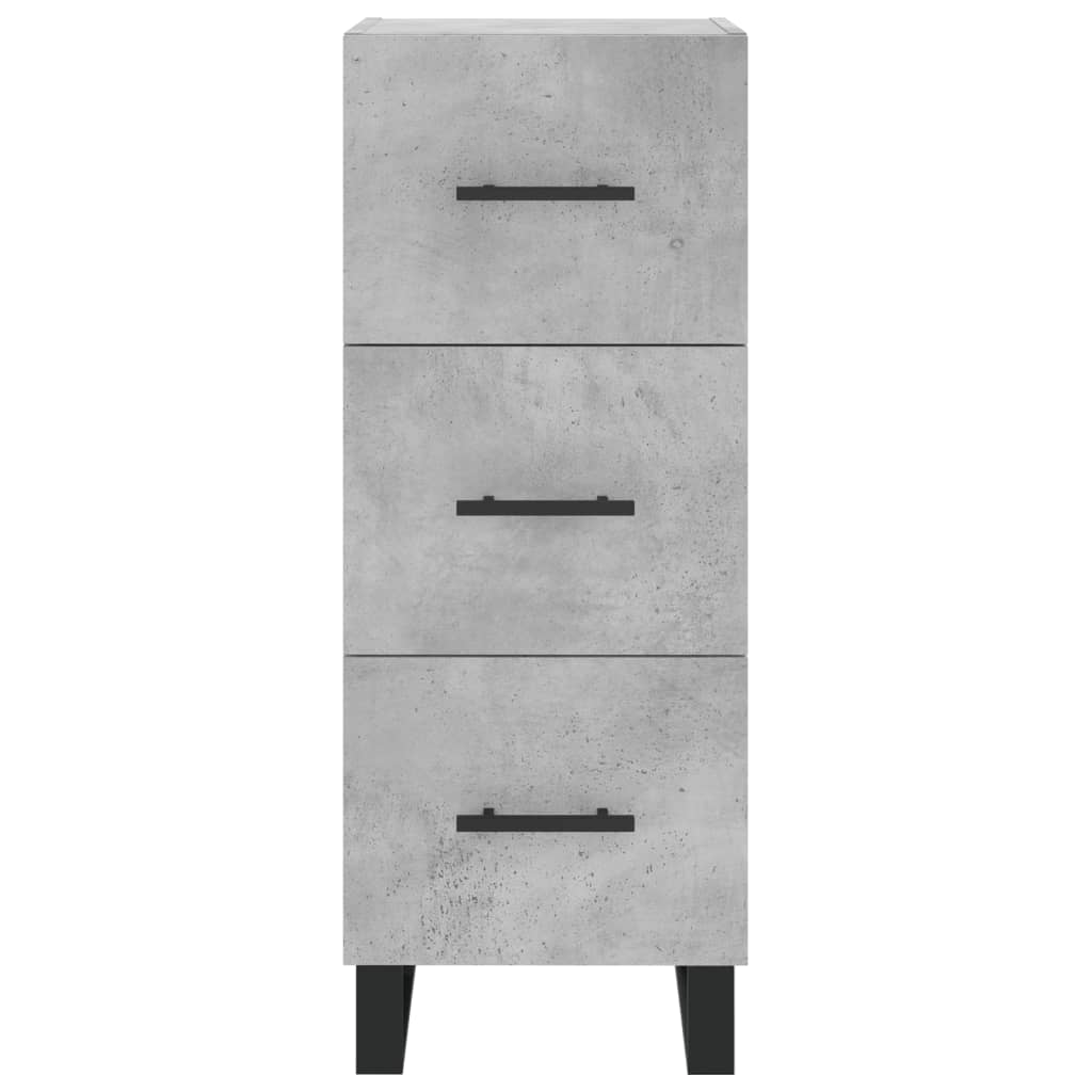Skåp Betonggrå 34,5x34x180 cm