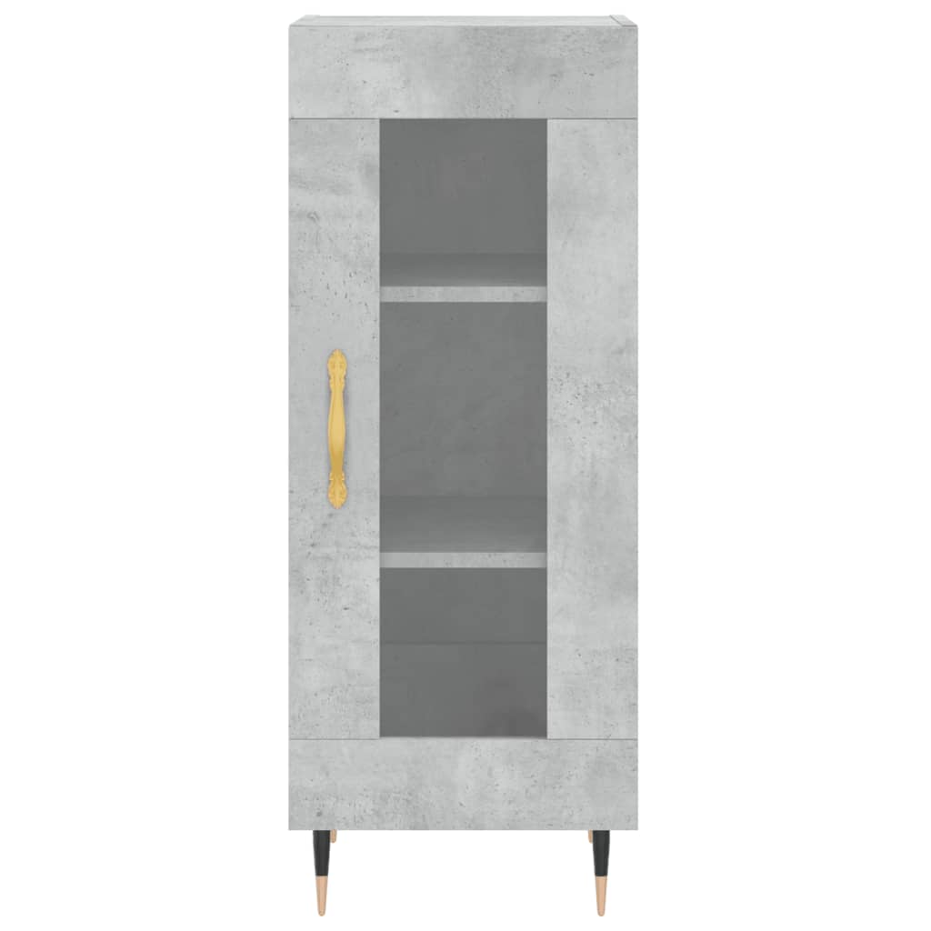 Skåp Betonggrå 34,5x34x180 cm
