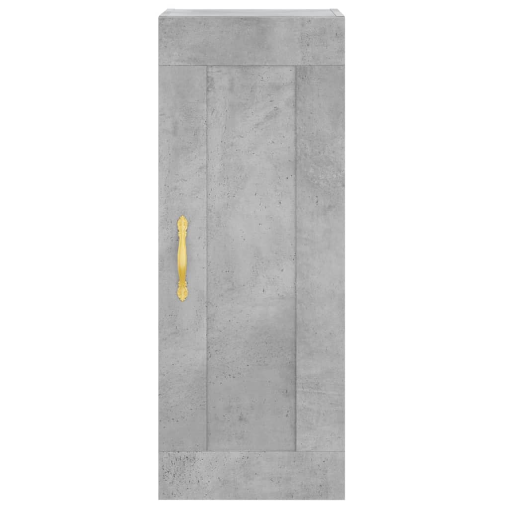 Skåp Betonggrå 34,5x34x180 cm