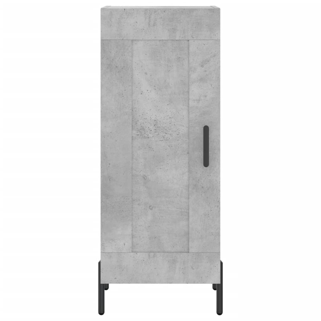 Skåp Betonggrå 34,5x34x180 cm