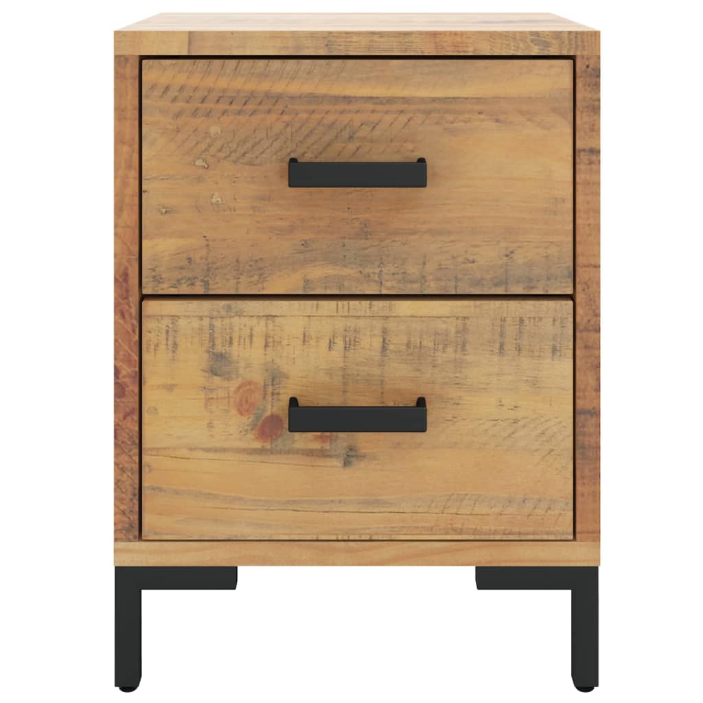 Sängbord 2 st 36x30x45 cm massiv furu