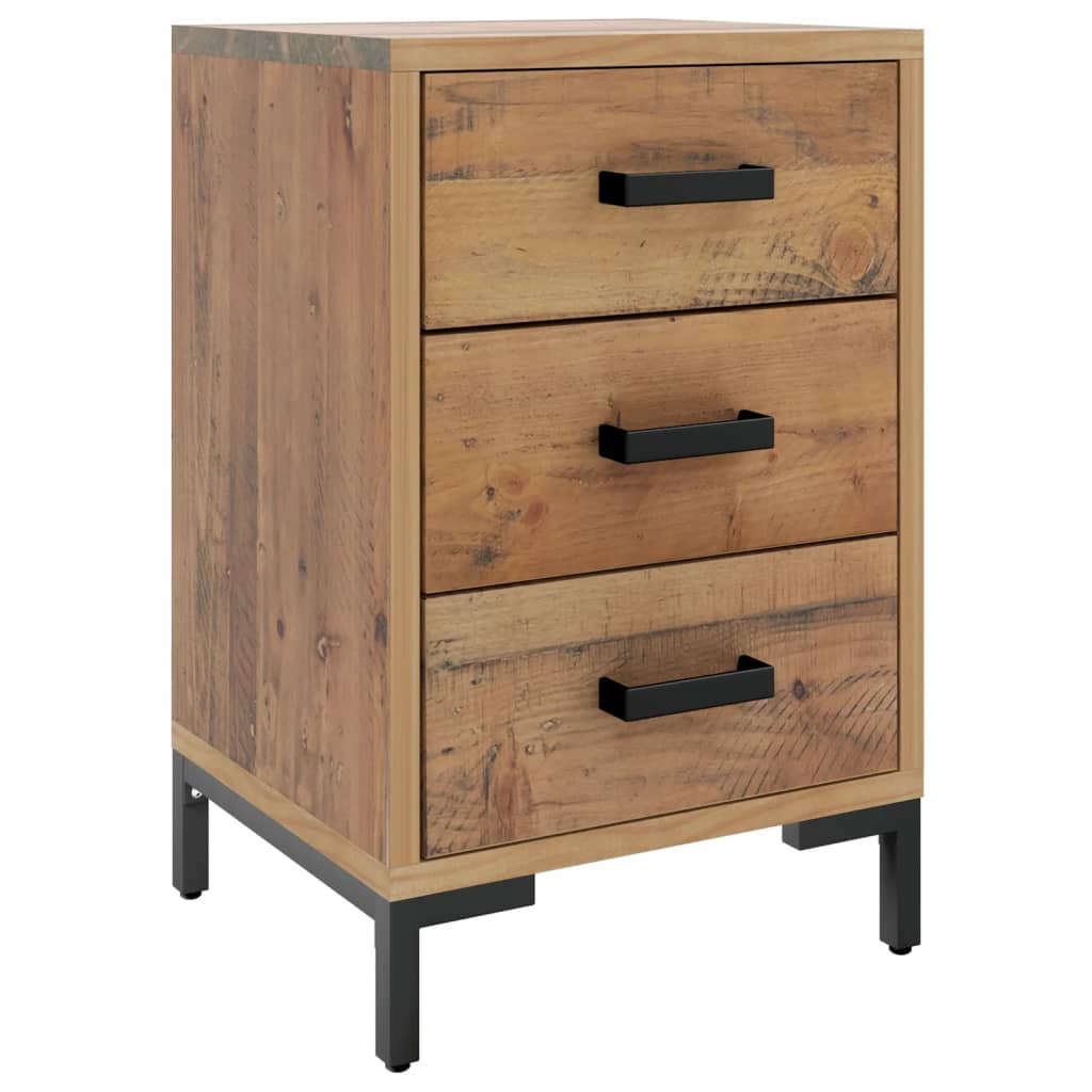Sängbord 2 st 40x30x55 cm massiv furu