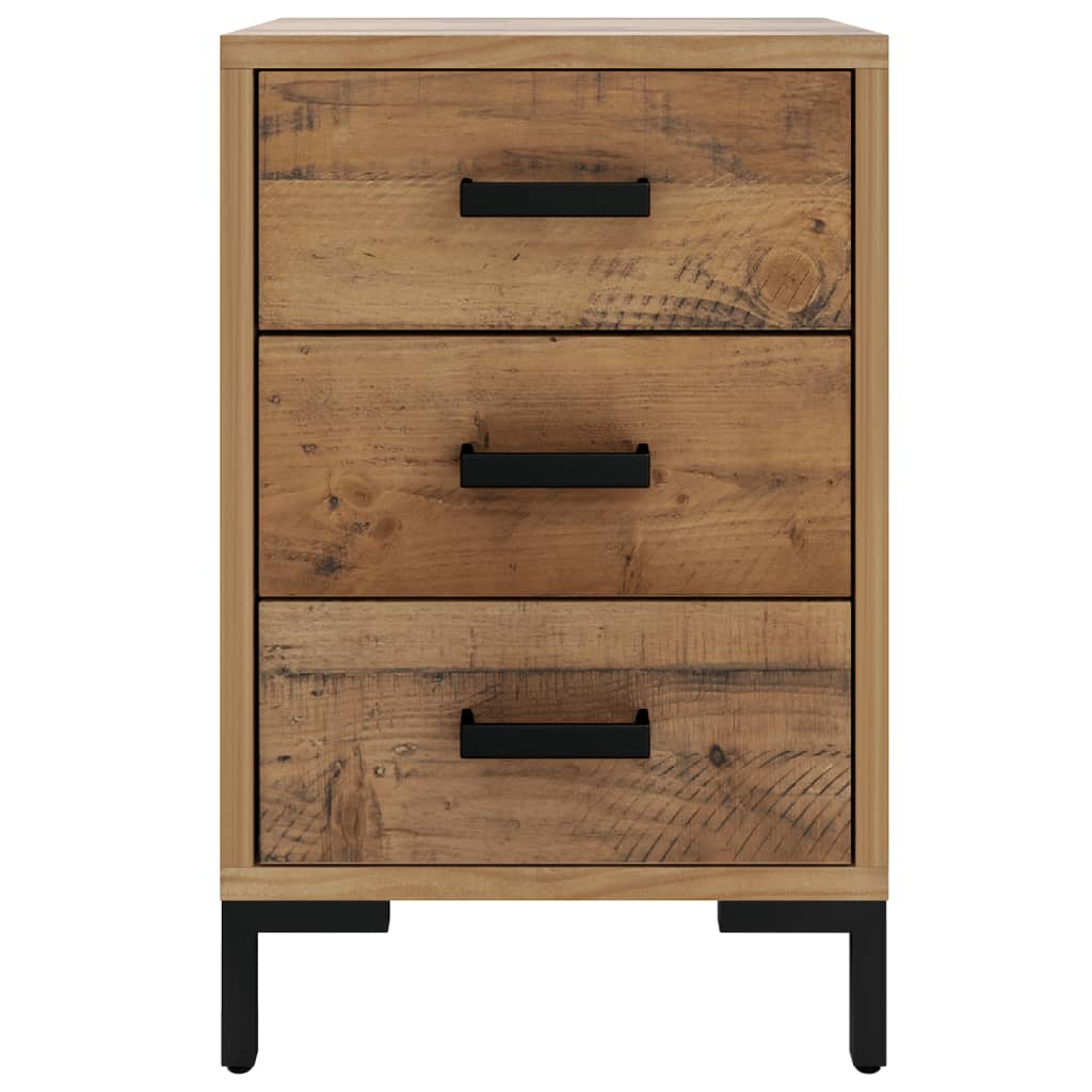 Sängbord 2 st 40x30x55 cm massiv furu