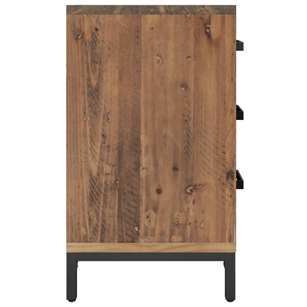 Sängbord 2 st 40x30x55 cm massiv furu