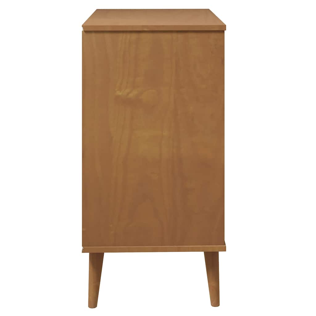 Byrå Brun 80x40x80 cm massiv furu