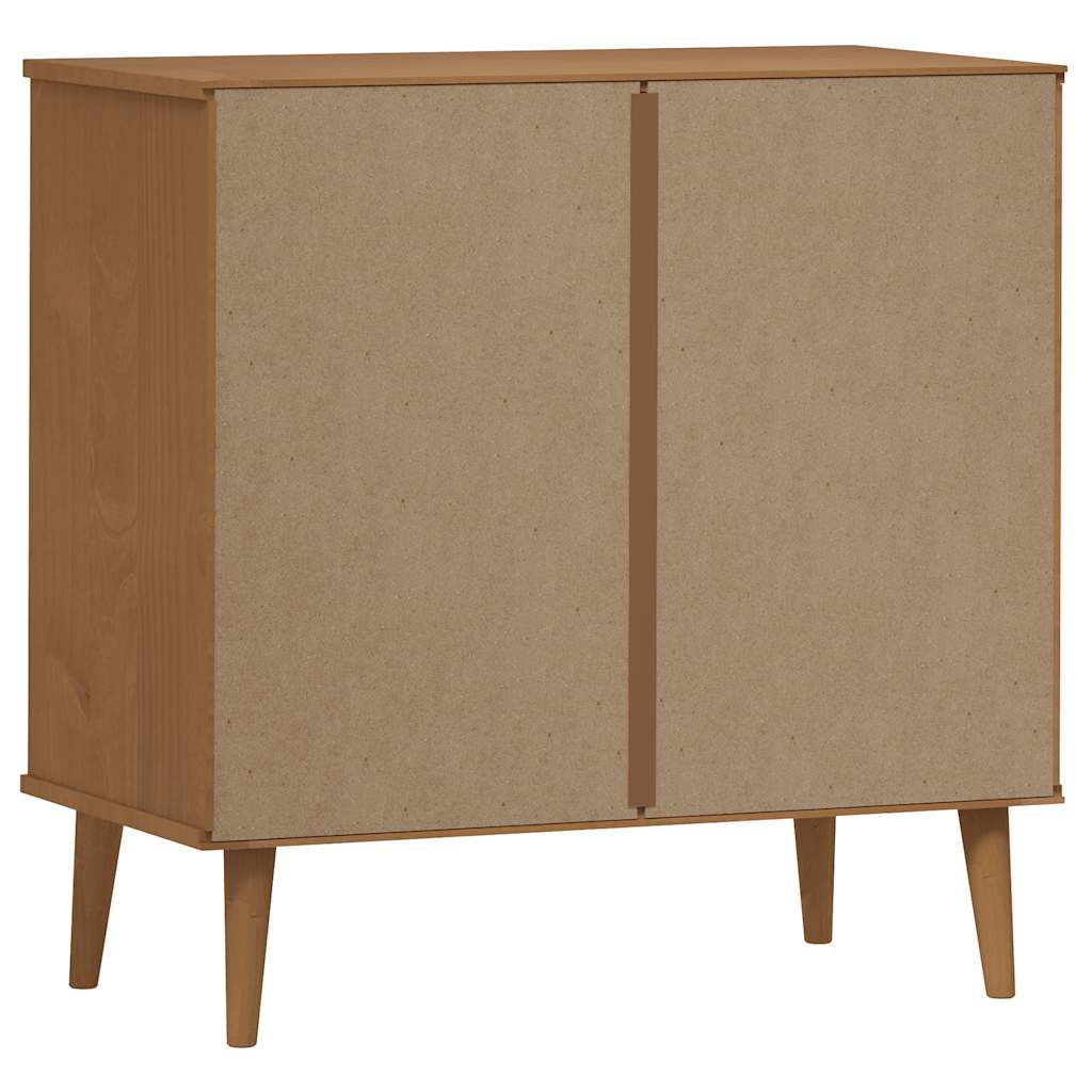 Byrå Brun 80x40x80 cm massiv furu
