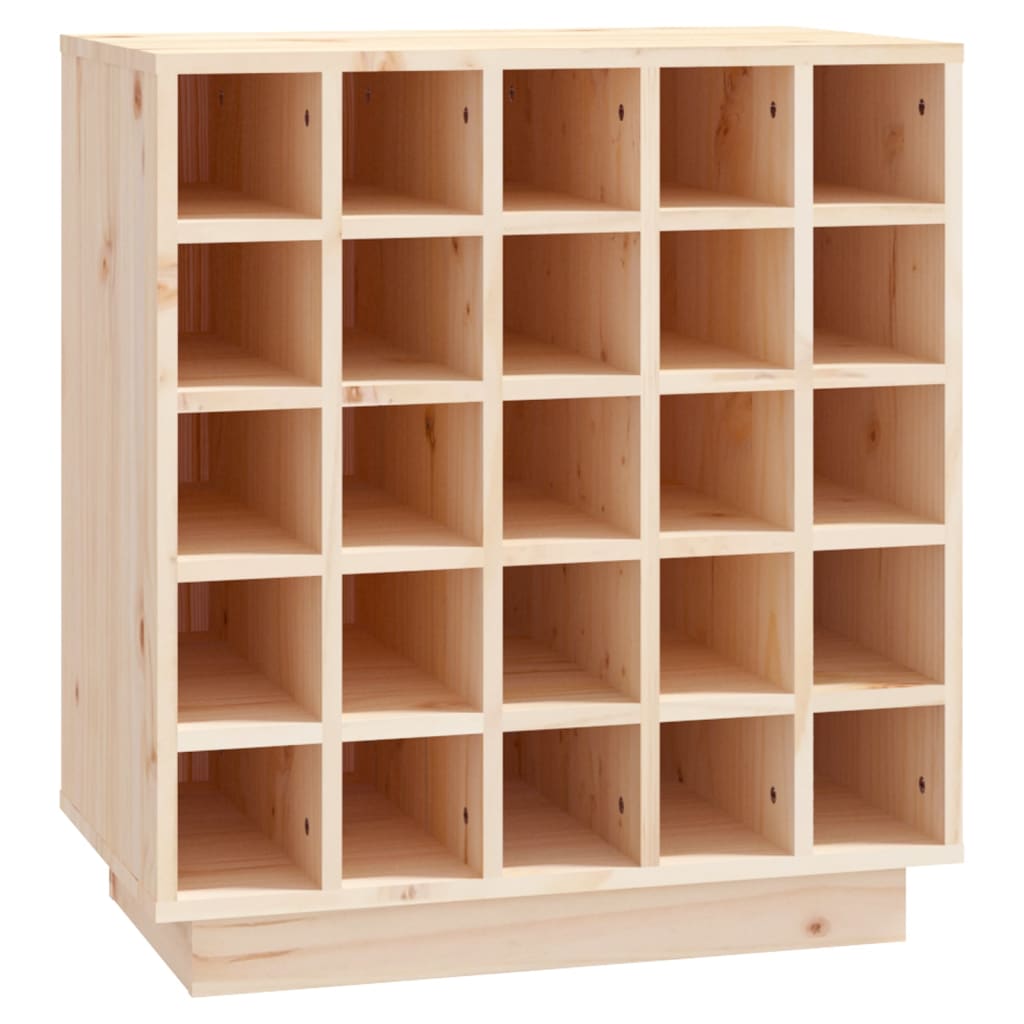 Vinställ Vinskåp 55,5x34x61 cm massiv furu