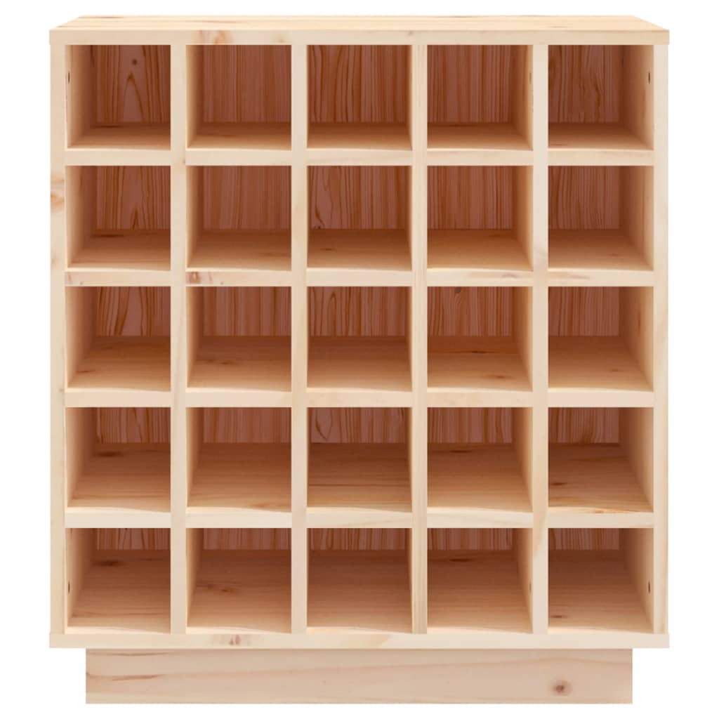 Vinställ Vinskåp 55,5x34x61 cm massiv furu