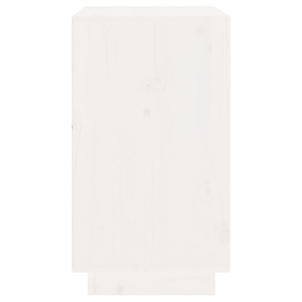 Vinställ Vinskåp Vit 55,5x34x61 cm massiv furu