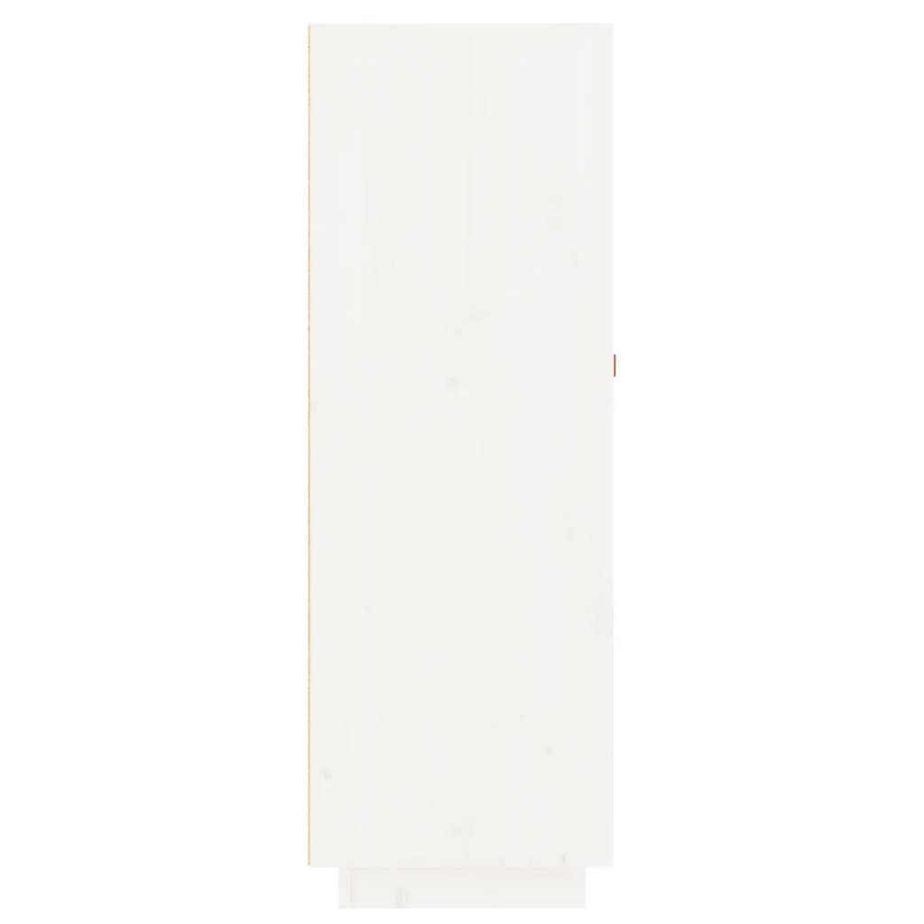 Vinställ Vinskåp Vit 45x34x100 cm massiv furu