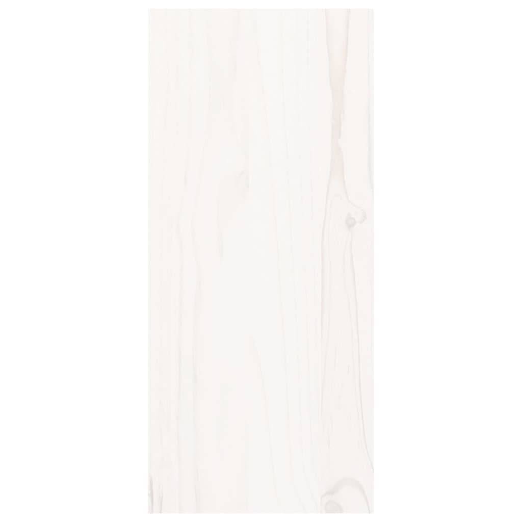 Vinställ Vinskåp Vit 56x25x56 cm massiv furu