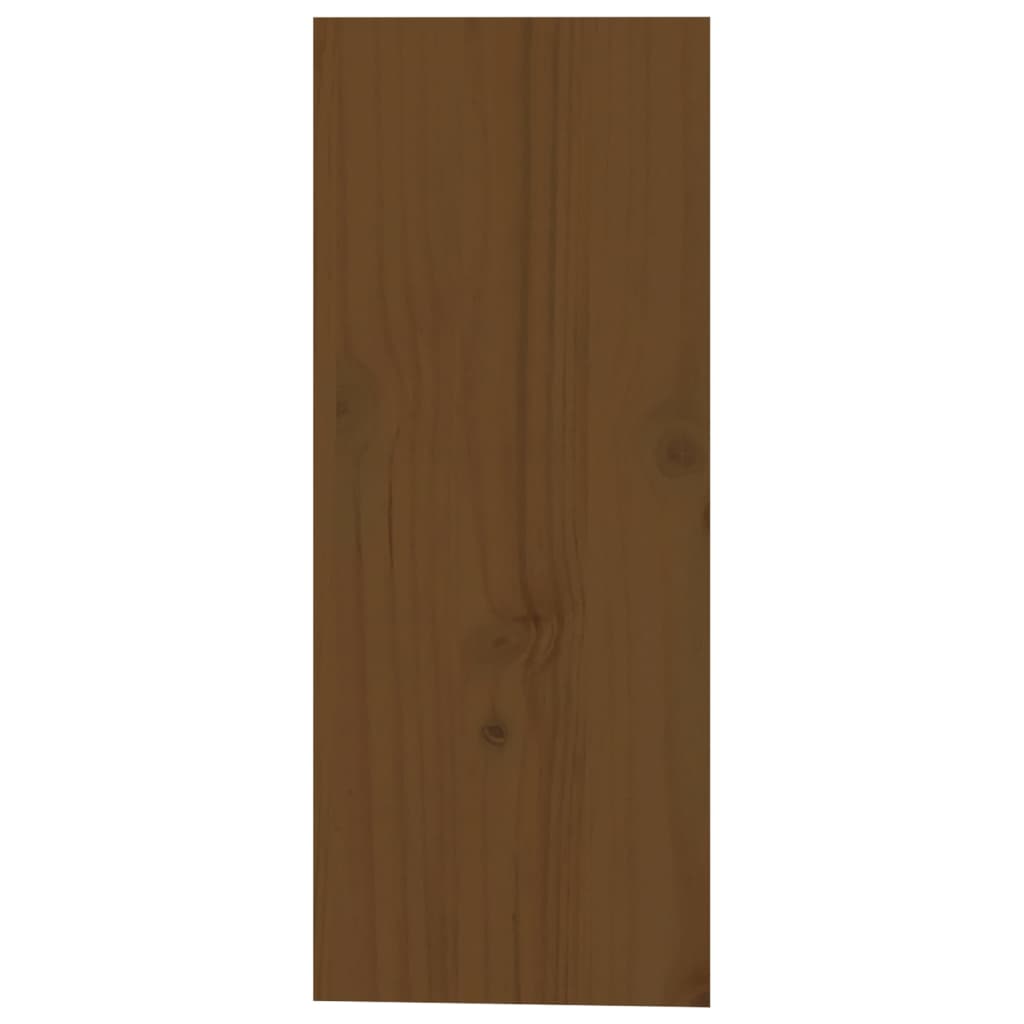 Vinställ Vinskåp honungsbrun 62x25x62 cm massiv furu