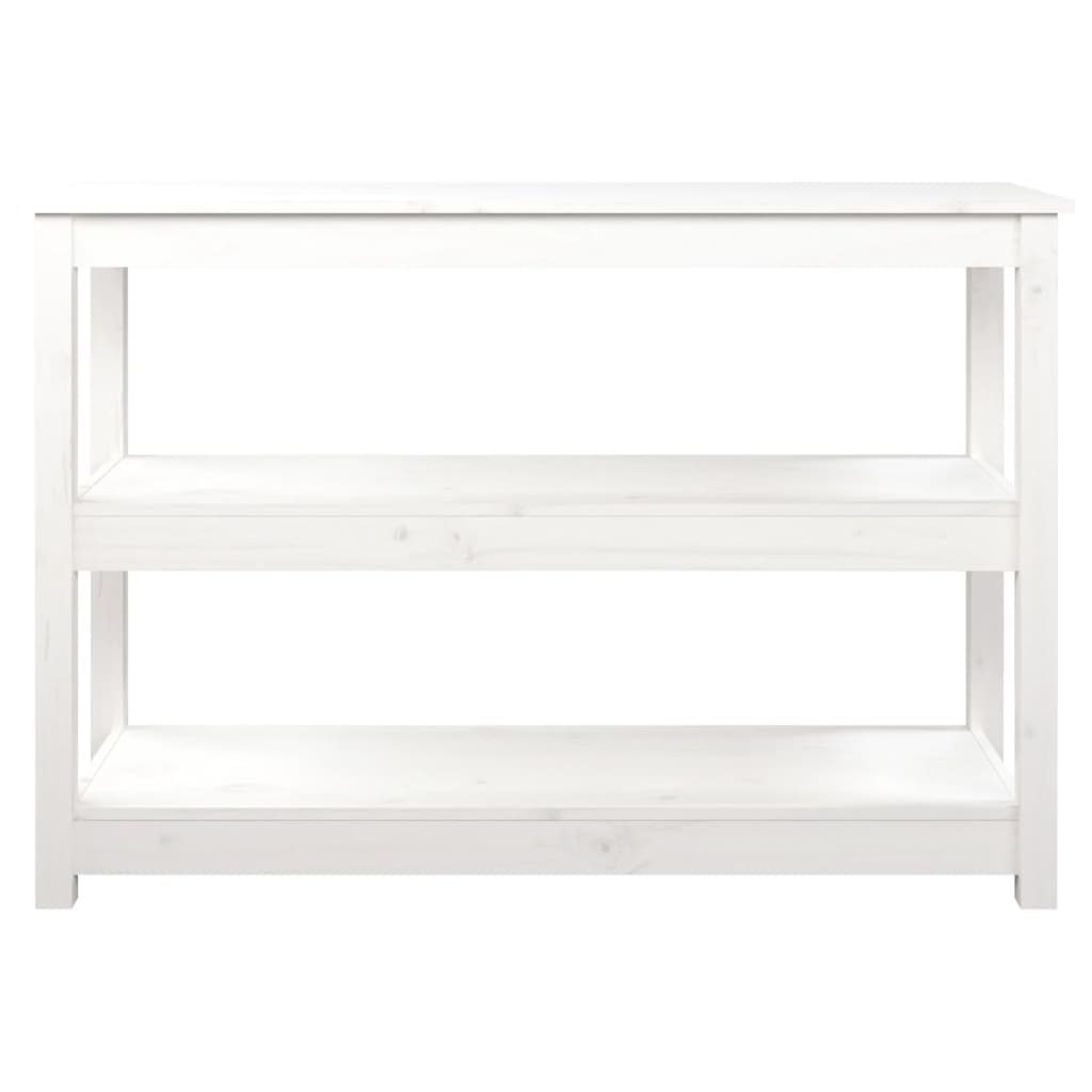Avlastningsbord Konsollbord Vit 110x40x74 cm massiv furu