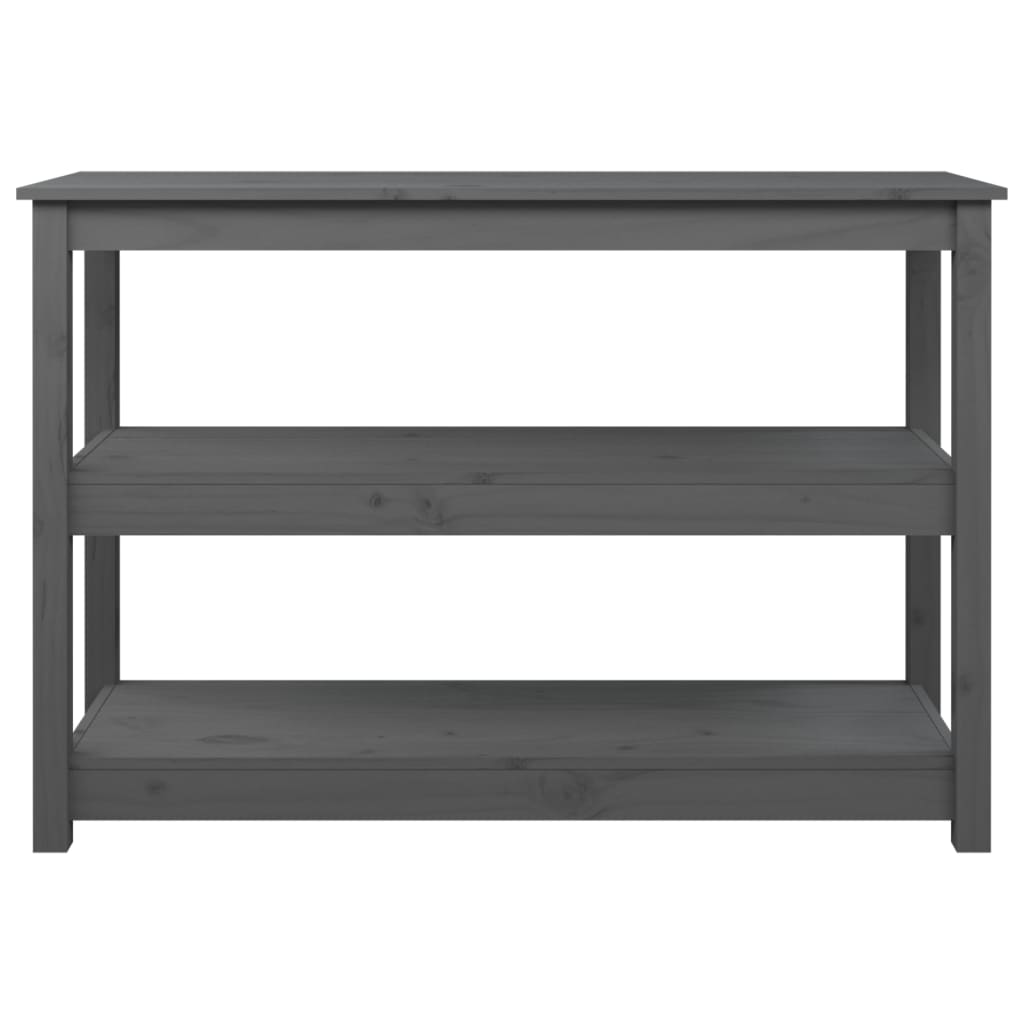 Avlastningsbord Konsollbord Grå 110x40x74 cm massiv furu