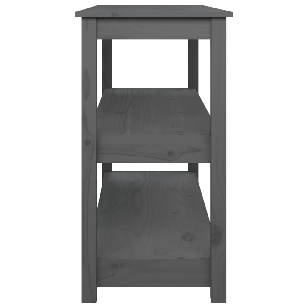 Avlastningsbord Konsollbord Grå 110x40x74 cm massiv furu
