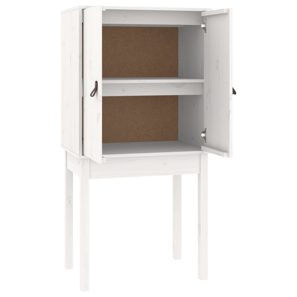Skåp Vit 60x40x120 cm massiv furu