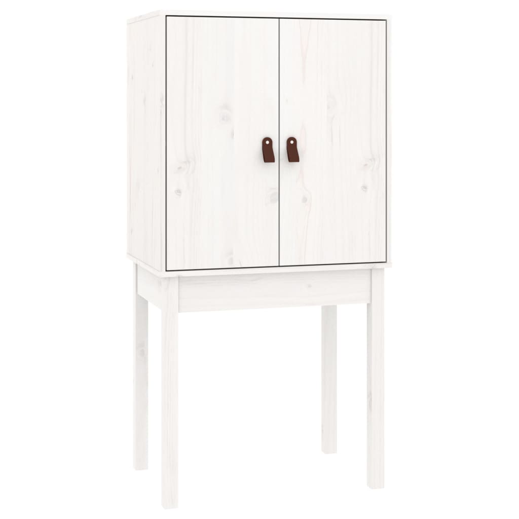 Skåp Vit 60x40x120 cm massiv furu
