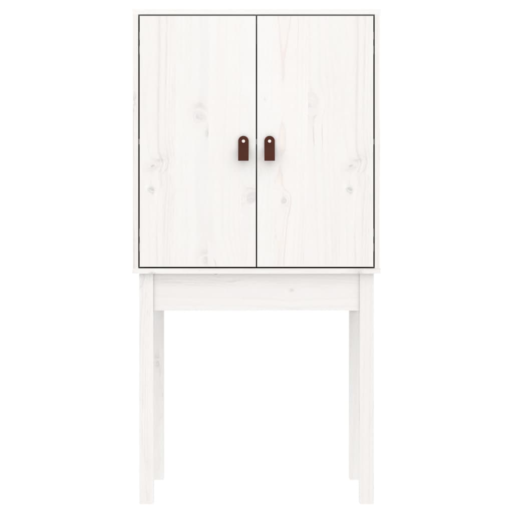 Skåp Vit 60x40x120 cm massiv furu