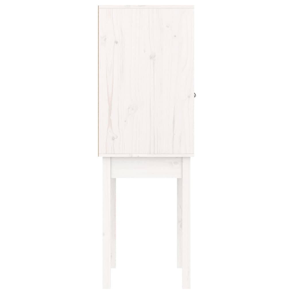 Skåp Vit 60x40x120 cm massiv furu