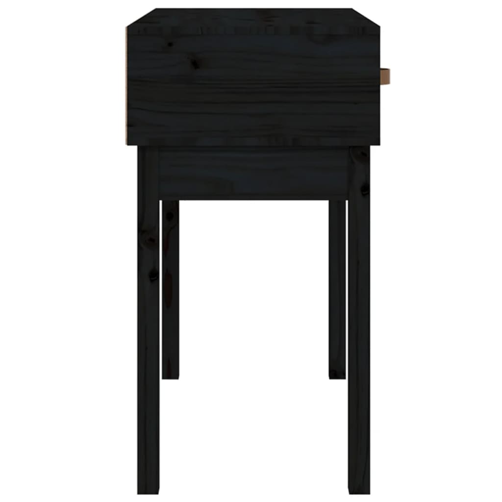 Avlastningsbord Konsollbord Svart 76,5x40x75 cm massiv furu