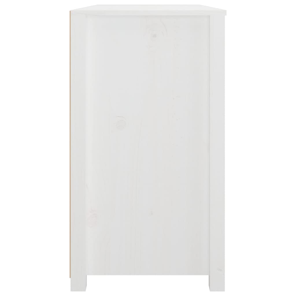 Byrå Vit 100x40x72 cm massiv furu