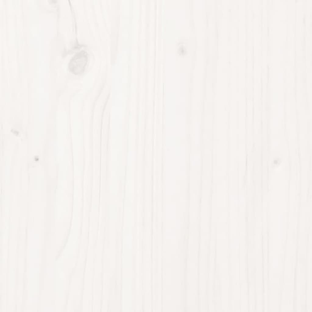 Byrå Vit 100x40x72 cm massiv furu