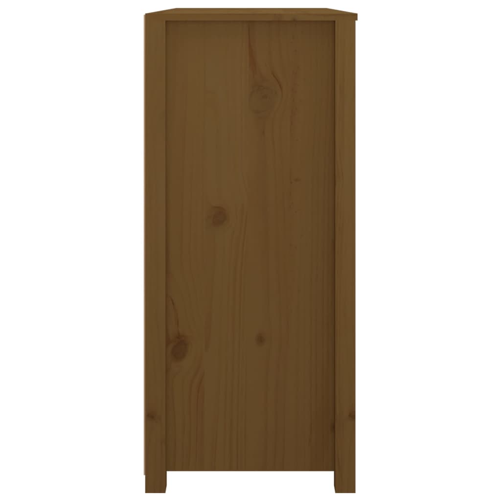Byrå Honungsbrun 100x40x90 cm massiv furu