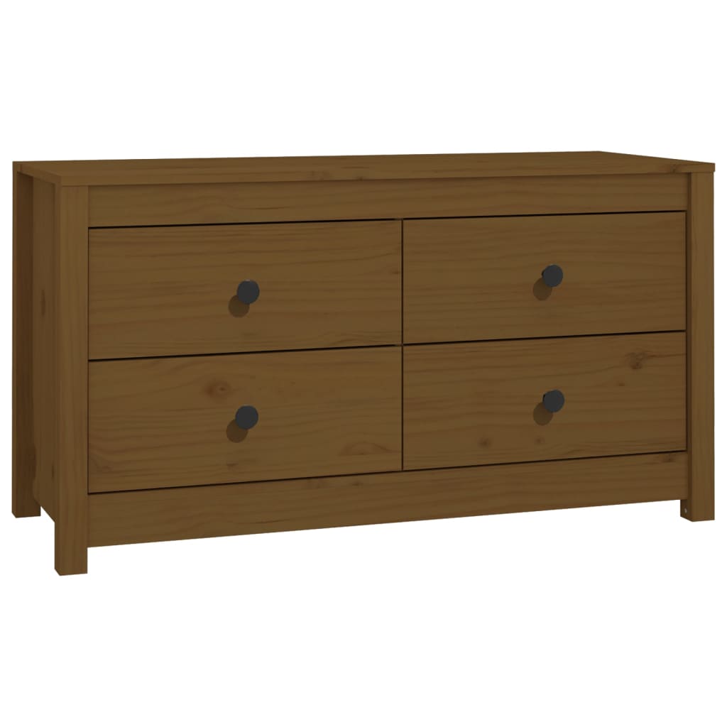 Byrå Honungsbrun 100x40x54 cm massiv furu