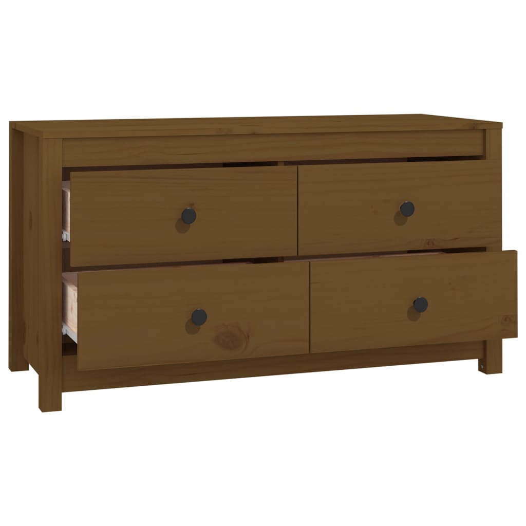 Byrå Honungsbrun 100x40x54 cm massiv furu
