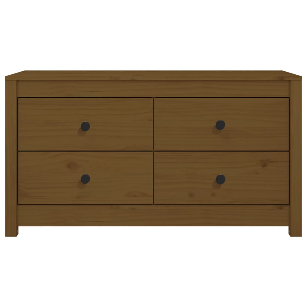 Byrå Honungsbrun 100x40x54 cm massiv furu