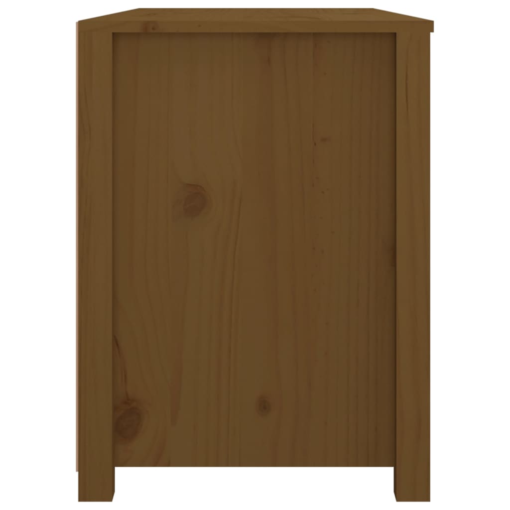 Byrå Honungsbrun 100x40x54 cm massiv furu