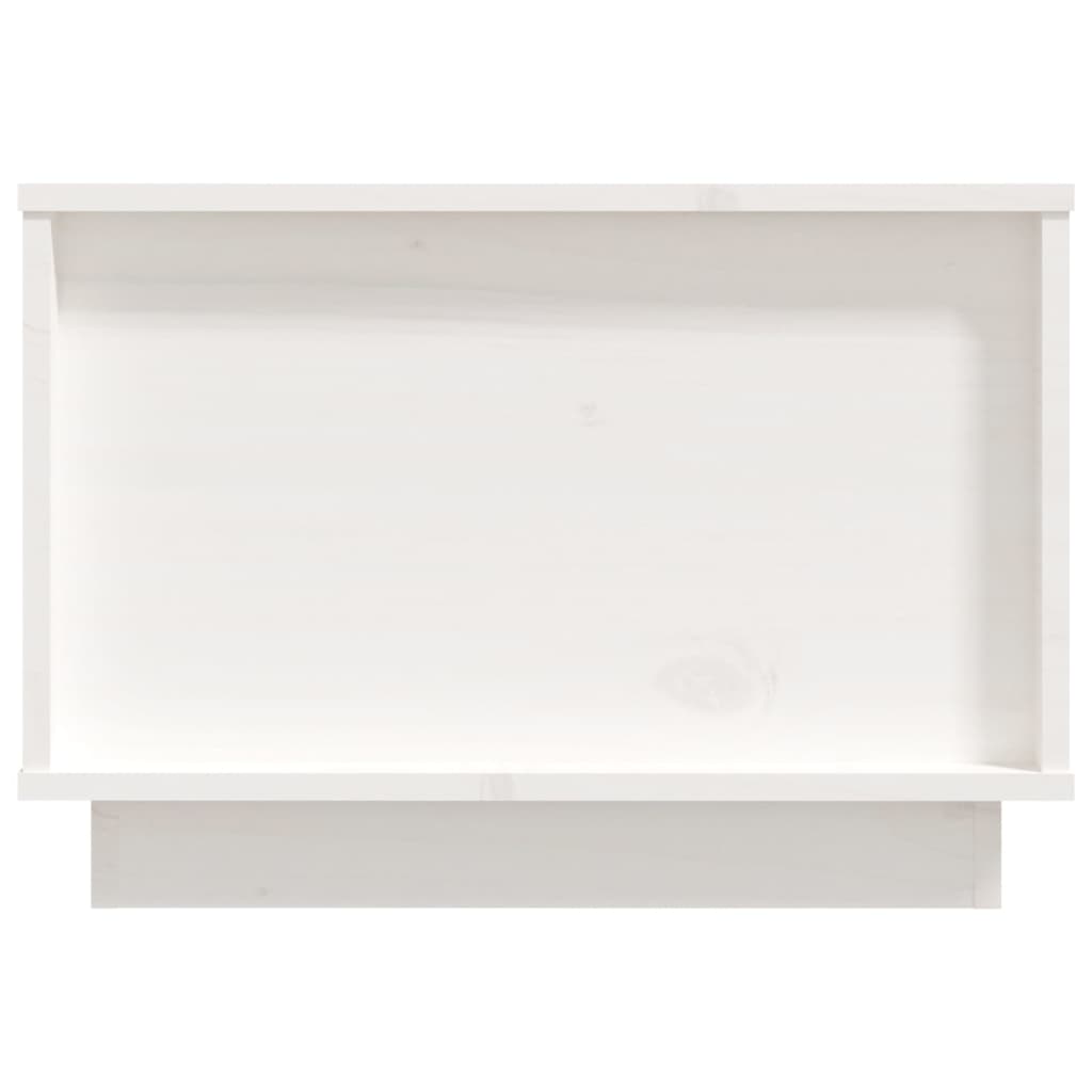 Soffbord Vit 60x50x35 cm massiv furu